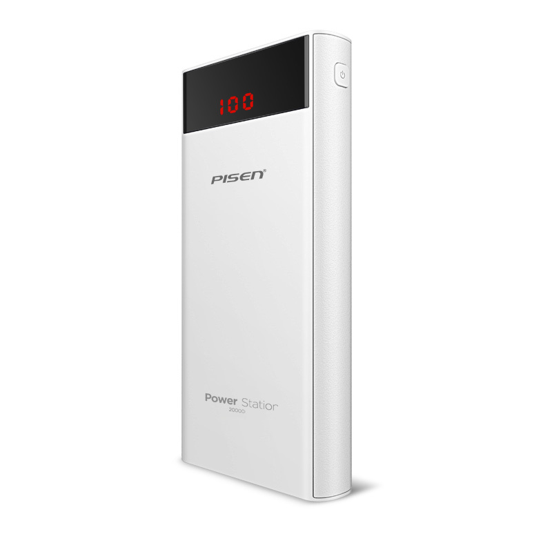 品胜移动电源 充电宝 LCD电库二代20000mAh 适用于苹果/三星/华为/平板 象牙白