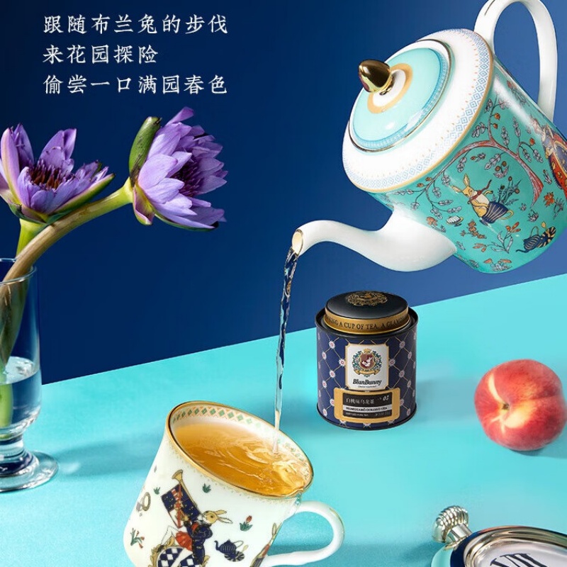 布兰兔白桃乌龙茶空中花园套盒 72g高清大图