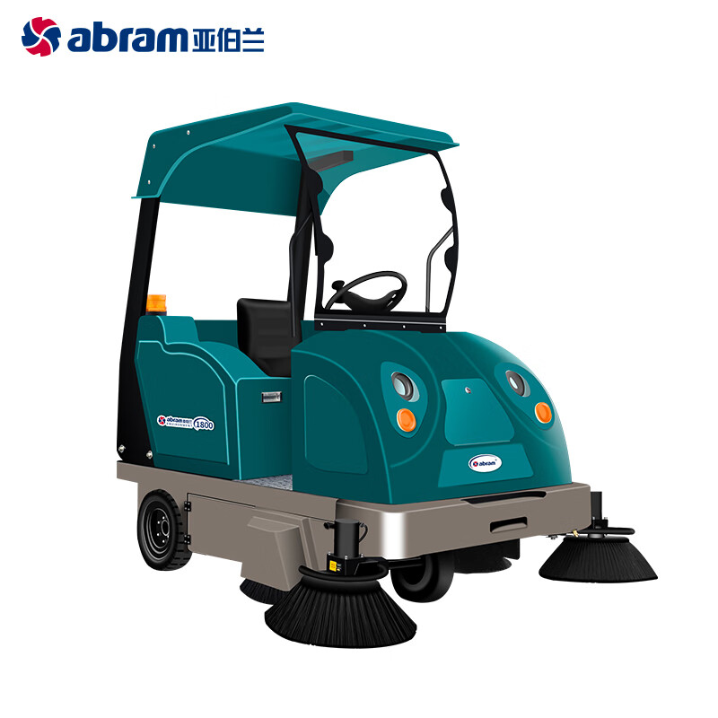 亚伯兰(abram)YBL-1800 驾驶式扫地车 工商业物业保洁驾驶式扫地车 带顶棚式清扫车(含前挡风玻璃)高清大图