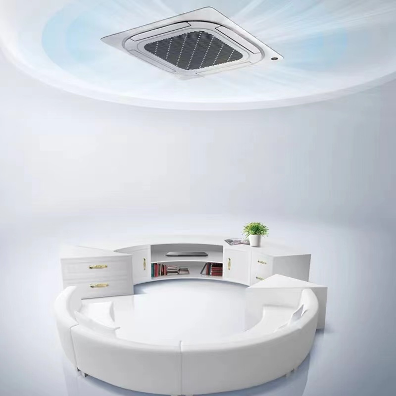 美的midea3匹冷暖四面出风办公商用天花机嵌入式中央空调底商铺天井机