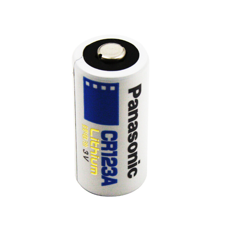 松下(Panasonic)CR123A进口锂筒电池3V适用仪器仪表电子锁感应洁具胶片相机报警器等CR-123ACH 一节