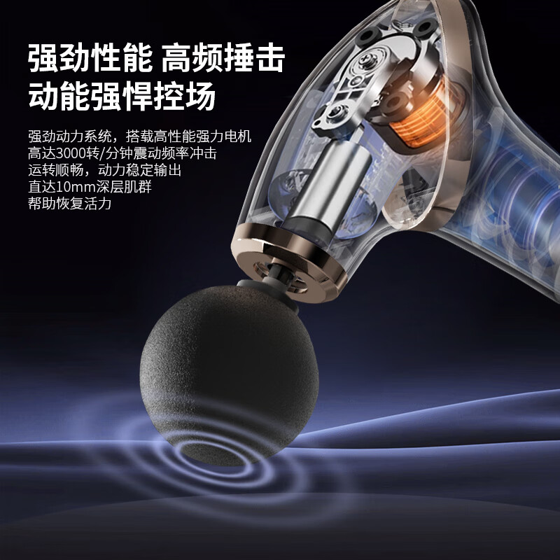 HYUNDAI弧形U型省力多功能按摩棒HY-009高清大图