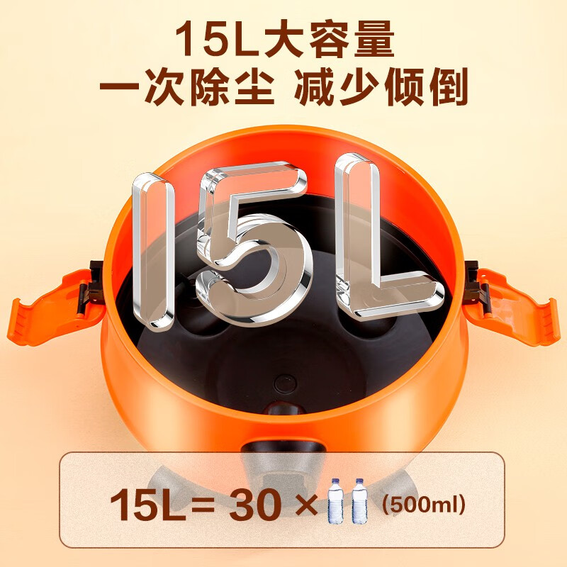 海尔(Haier)桶式吸尘器家用吸猫毛干湿两用大吸力1200W大功率有线吸尘器开荒保洁使用 HZ-T615高清大图
