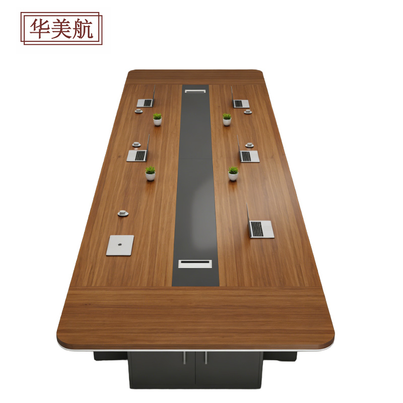 华美航 会议桌 4.5*1.5*0.76m张高清大图