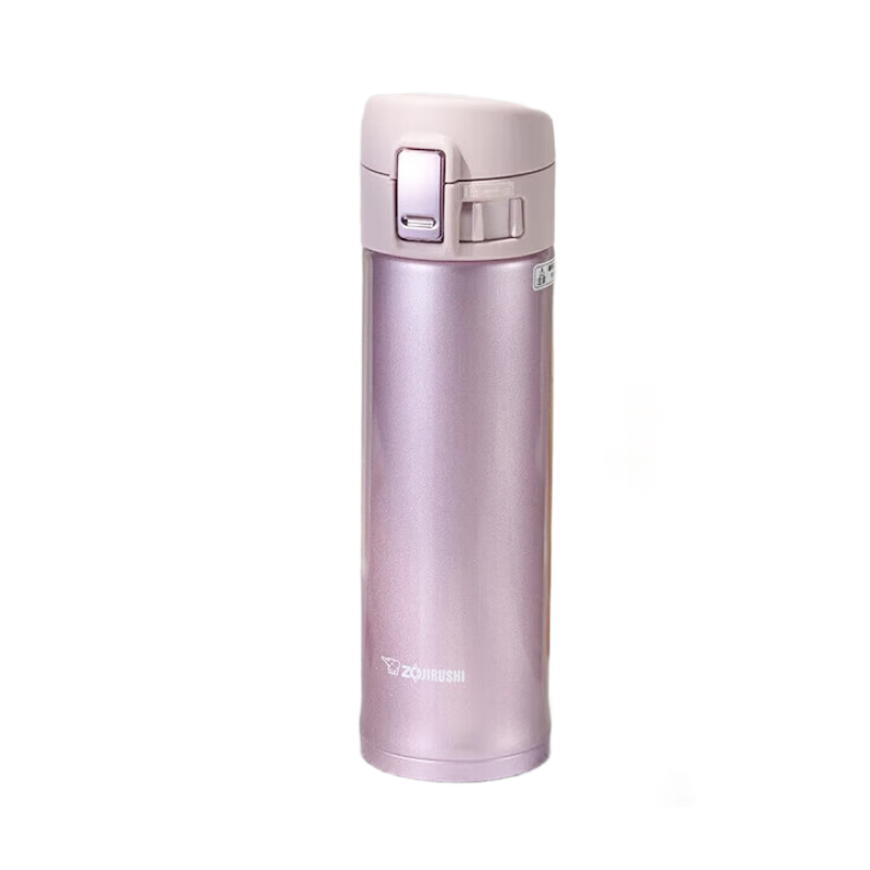象印(ZO JIRUSHI) KZ48 大容量弹盖 304不锈钢保温杯 480ml 薰衣草粉 / 个