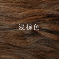 头顶补发块假发女送妈妈遮白发真发片无痕增发量蓬松短卷发头