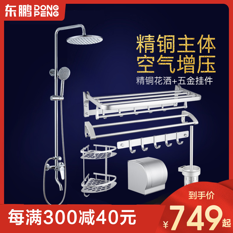 东鹏(DONG PENG)洁具花洒套装淋浴沐浴套装挂墙式卫生间家用沐浴器