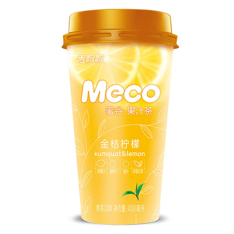 香飘飘 meco果汁茶金桔柠檬味 400ml*15杯 整箱装