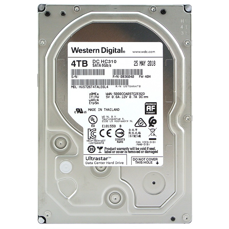 西部数据(WD)企业级硬盘4T HUS726T4TALE6L4LN