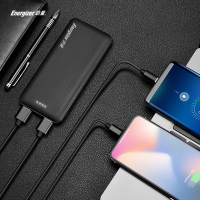 劲量/Energizer 10000毫安黑色大容量轻薄小巧便携充电宝苹果小米华为适用移动电源