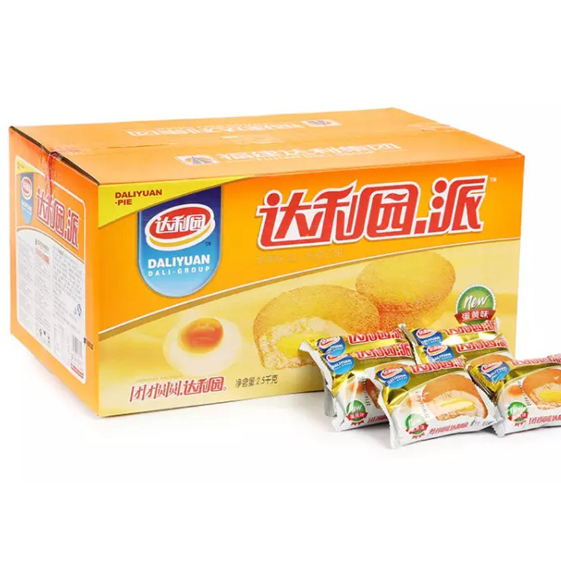 达利园 蛋黄注心派 营养早餐零食面包饼干蛋糕 2.5kg