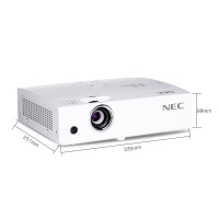 [套餐]日本电气(NEC)NP-CR2165X[100英寸4:3电动幕布+免费安装]3LCD商务教育办公便携投影机教学会议培训投影家用高清投影仪(3300流明XGA)