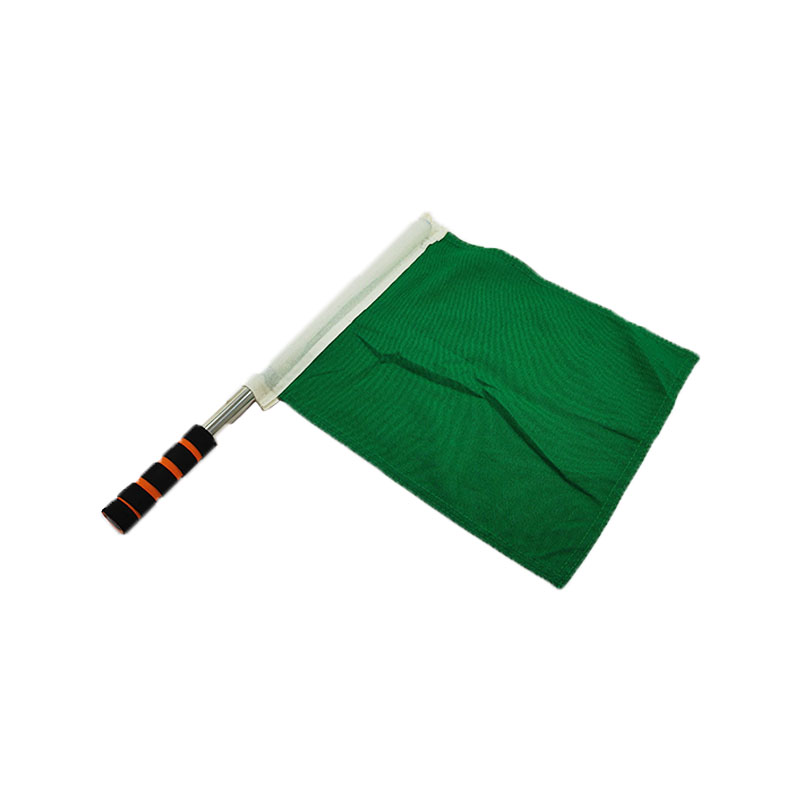 和居态 不锈钢杆棉麻防护旗 绿30X35cm 套高清大图