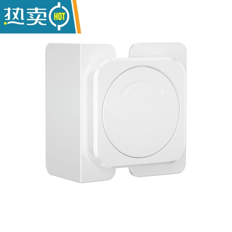 显彩防止婴儿夹手安全锁柜门防拉抽屉防开锁扣儿童冰箱门固定卡扣器 白色安全锁扣-2只装[高粘亚克力背胶☆不留痕]房门安全扣图片