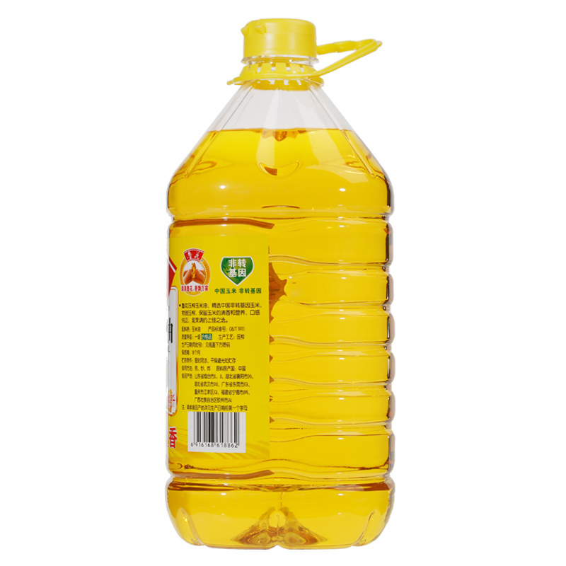 鲁花压榨玉米油5L*8桶 整箱量贩 家用食用油