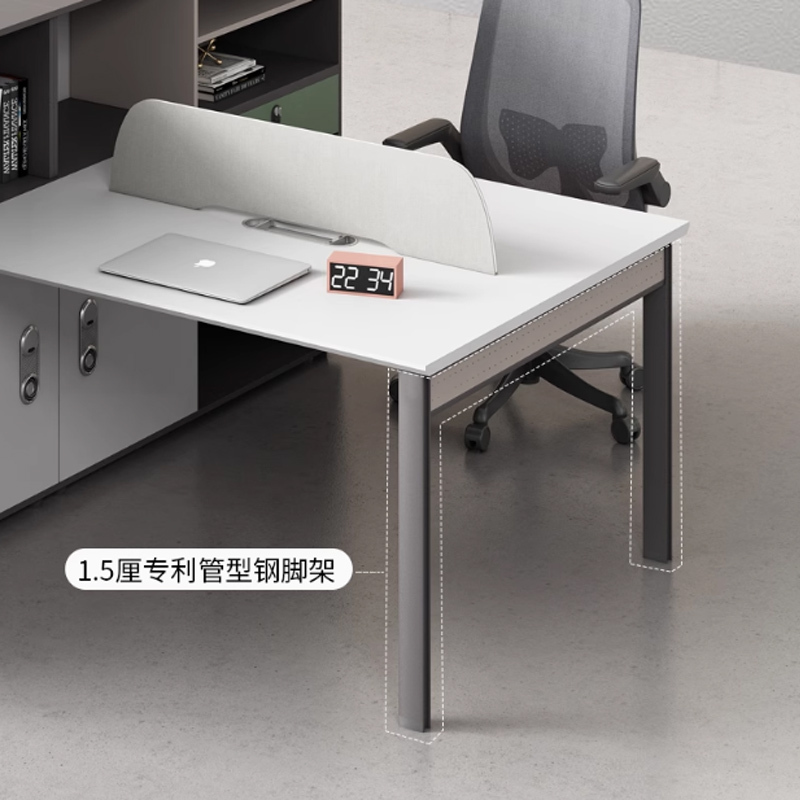 鑫金虎国标加厚E0级职员办公桌双人位电脑桌 1500*2400*1100mm