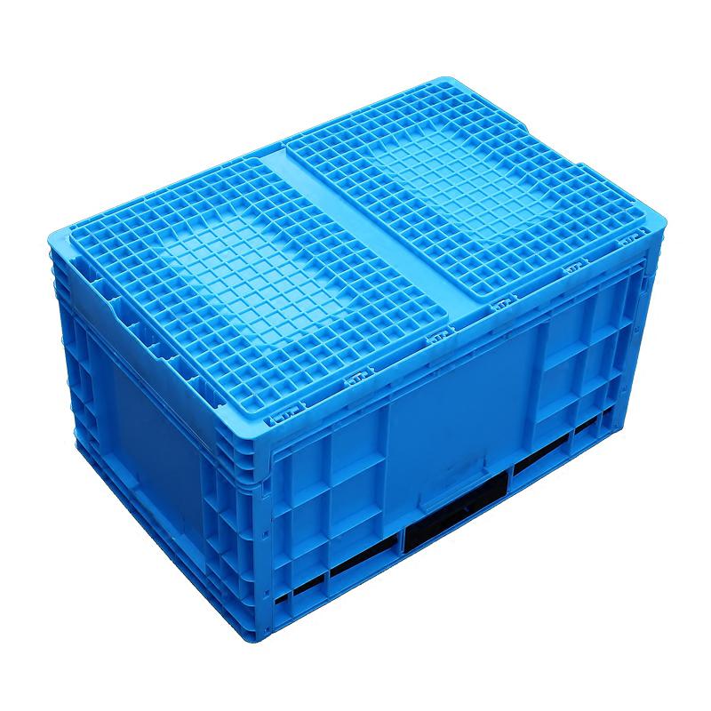 可折叠塑料箱水果筐塑料周转框加厚多功能箱物流运输箱折叠收纳箱 三维工匠高清大图