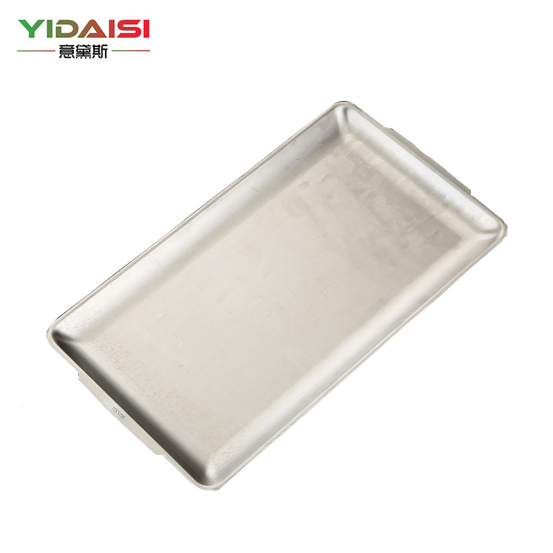 意黛斯(YIDAISI) 304不锈钢方盘韩式烤肉盘烧烤盘盘子长方形菜盘家用平底托盘大号长方盘(银色)[10个起售]