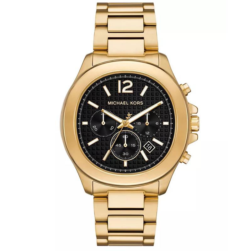 Michael Kors 男款金 不锈钢石英计时防水腕表商务休闲潮流欧美表高清大图