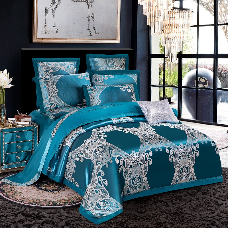 全棉贡缎绣花四件套