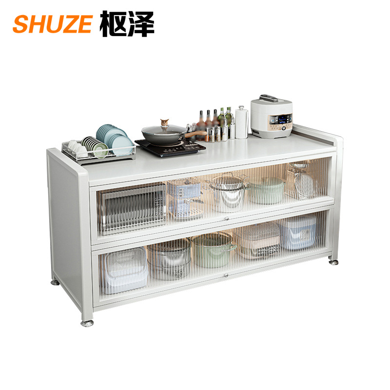 枢泽 碗柜 家用杂物储物柜 100*34*80CM 个高清大图