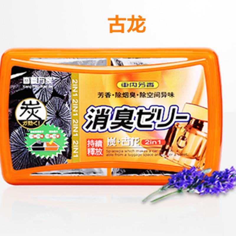 香飘万家汽车固体香膏持久清香车载水蜜桃香薰车内除臭空气清新剂 吸烟车苹果