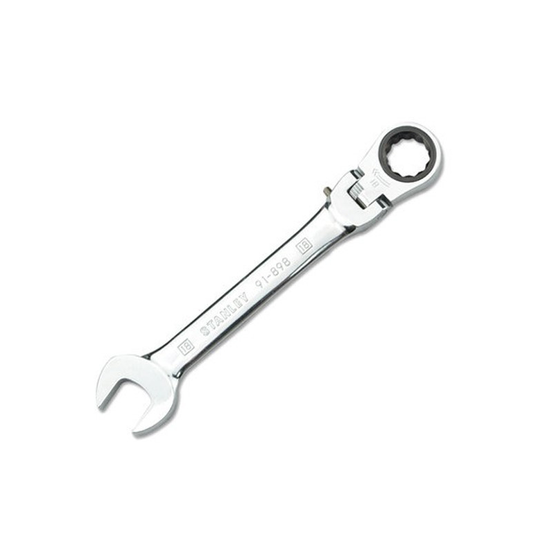 史丹利(STANLEY) 公制精抛光活头棘开两用快扳19mm
