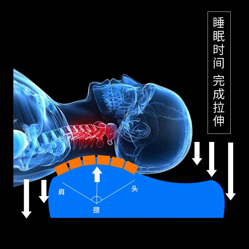 和正 多功能枕记忆棉枕护颈枕头音乐枕
