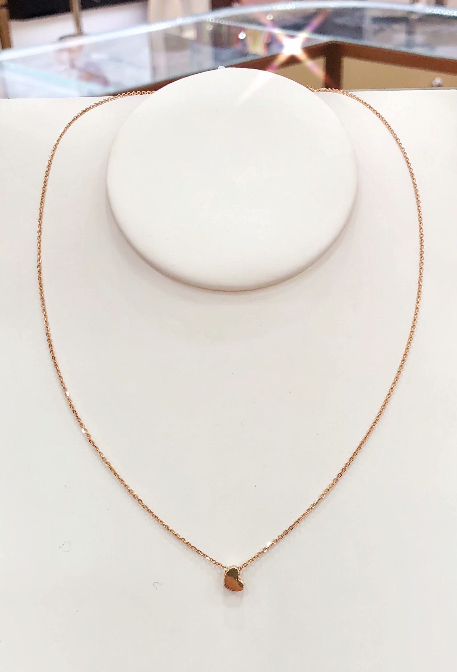 18k金爱心项链参数