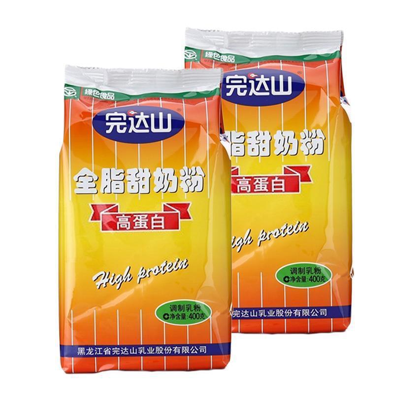 6袋完达山全脂甜奶粉400g6袋装全脂甜奶粉全家奶粉
