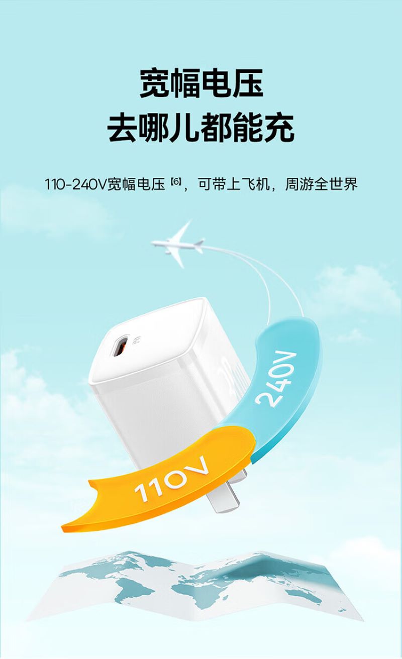 倍思16/15充电器iPhone16ProMax PD30W氮化镓快充兼容27/20W适用14/iPad手机平板黑高清大图