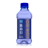 10月新货 优珍苏打水饮品蓝苏打加锌无糖无汽弱碱性饮料纯净水矿泉水350lml*24瓶整箱