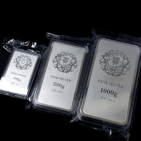 天鑫洋 足银9999贵字 龙凤银砖银条银料 500g 工厂直供