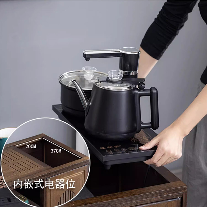 汉诺鑫威防烫全自动电器乌金石面茶桌高清大图