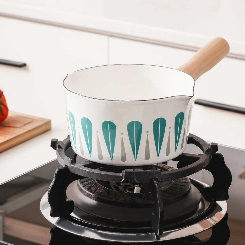 奶锅架 黑色 日本煤气灶锅架防滑炒锅奶锅架子通用燃气灶支架配件灶台