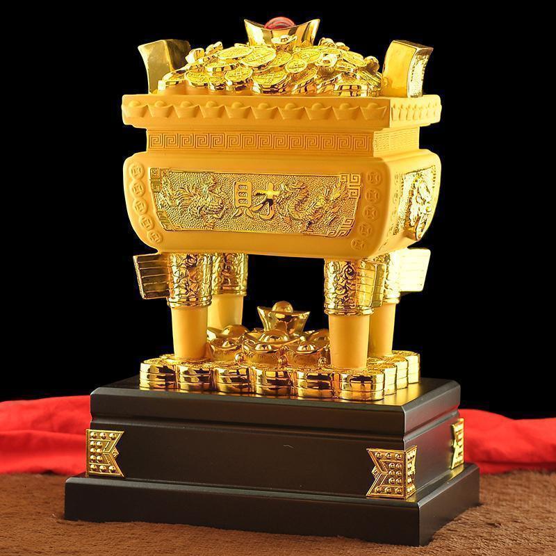 聚财宝鼎摆件大号家居工艺品 开业乔迁礼品 办公室装饰品摆设_926_621