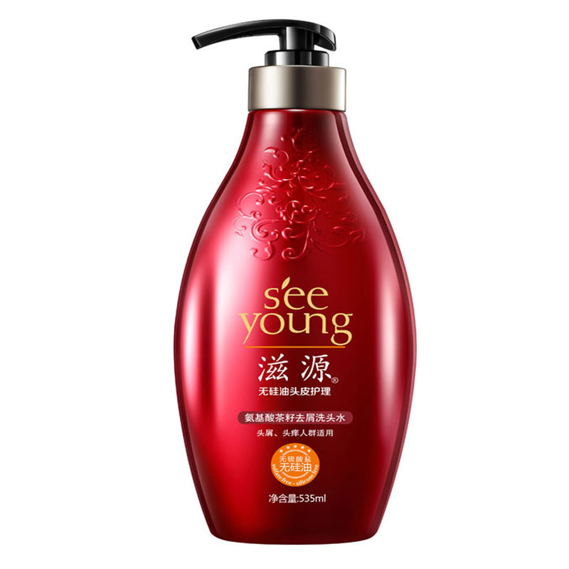滋源 535ml 氨基酸茶籽去屑洗发水 1瓶装(单位:件)