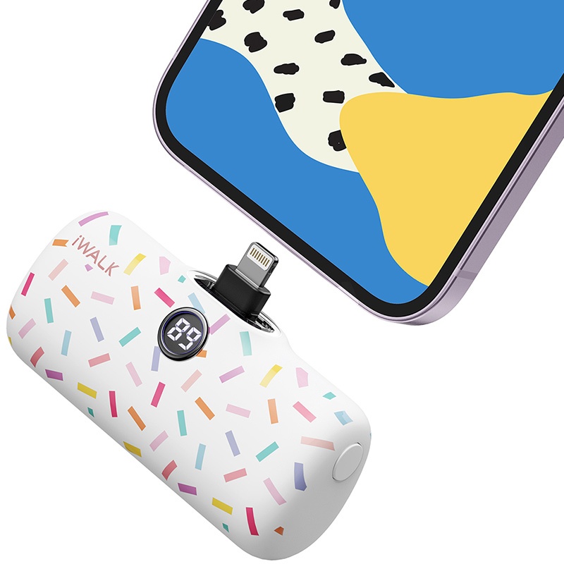 爱沃可/iWALK DBL5000PC 18W双向快充口袋宝5代图案版 白色高清大图
