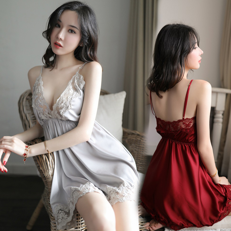 吉祥小炮女士情趣内衣透明诱惑肚兜式性感睡衣免脱床上激情套装超制服SM 1318肚兜款 均码(75-125)