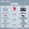 美的(Midea)燃气灶天然气 煤气灶双灶 铜火盖 4.5kW大火力灶具 家用嵌入式 Q217A-M