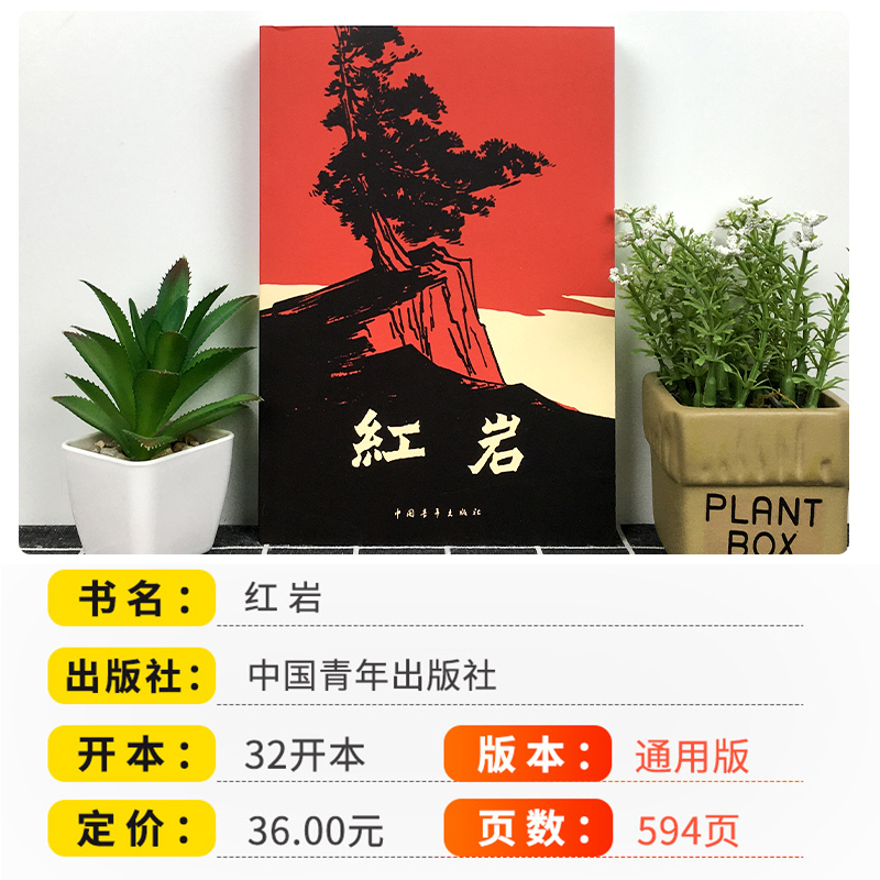 [正版]红岩书原著罗广斌杨益言著中国青年出版社红色经典解放战争题材长篇小说七年级阅读书中国现当代文学名著浙江阅读读物