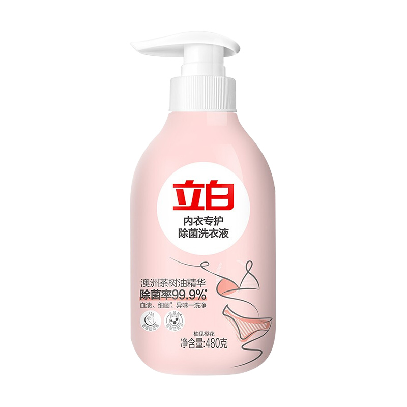 清洁用品洗衣用品立白樱花内衣洗衣液480g/瓶