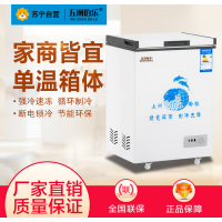 五洲伯乐(WUZHOUBOLE)WR/WF-108 88升卧式冷柜 冰柜 家商两用 顶开门 冷藏冷冻转换柜 (白色)