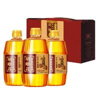 胡姬花小榨花生油900ml*3礼盒装 食用油花生油物理压榨节日礼品团购物理压榨礼盒装