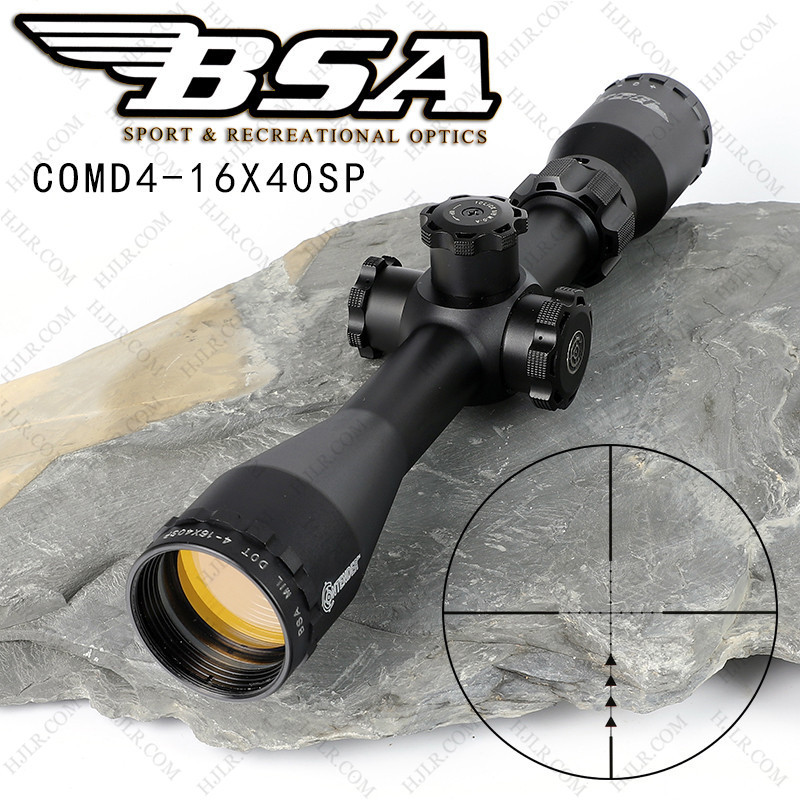 镜】 bsa contender系列 comd4-16x40sp高清晰高抗震不带灯光学瞄准器