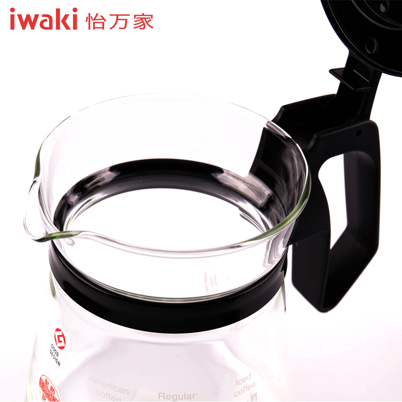 【怡万家旗舰店】KT8685-BK怡万家现代简约滴漏式咖啡壶素黑YWJ-K-0004