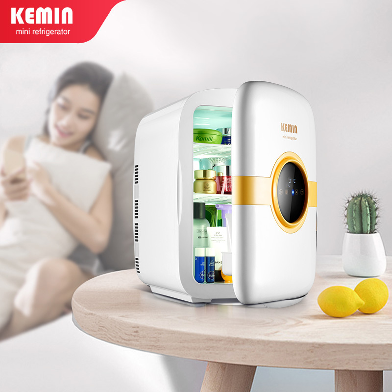 科敏(KEMIN)面膜冰箱美妆放口红专用迷你桌面精致小冰箱mini 双制冷加强版/可调节显示温度