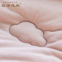 凯诗风尚(CHARSON)冬被 苏宁自营 A类全棉针织刺绣磨毛雪绒春秋被芯单人学生宿舍纯棉被褥双人床上用品被子