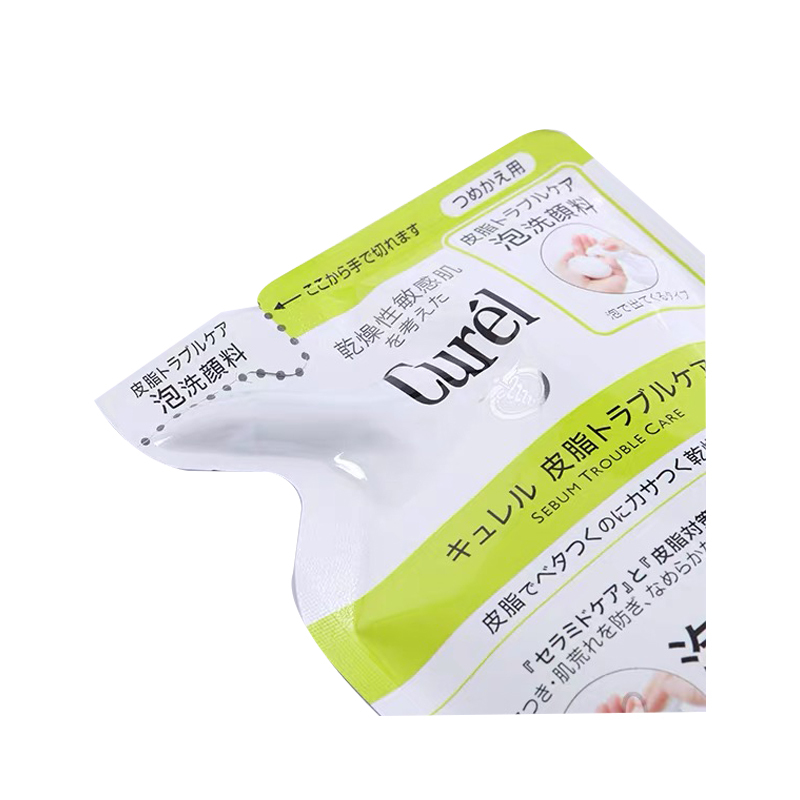 CUREL珂润控油泡沫洁面替换装 洁面摩斯 洁面泡沫 洁面乳 绿色包装130ML高清大图