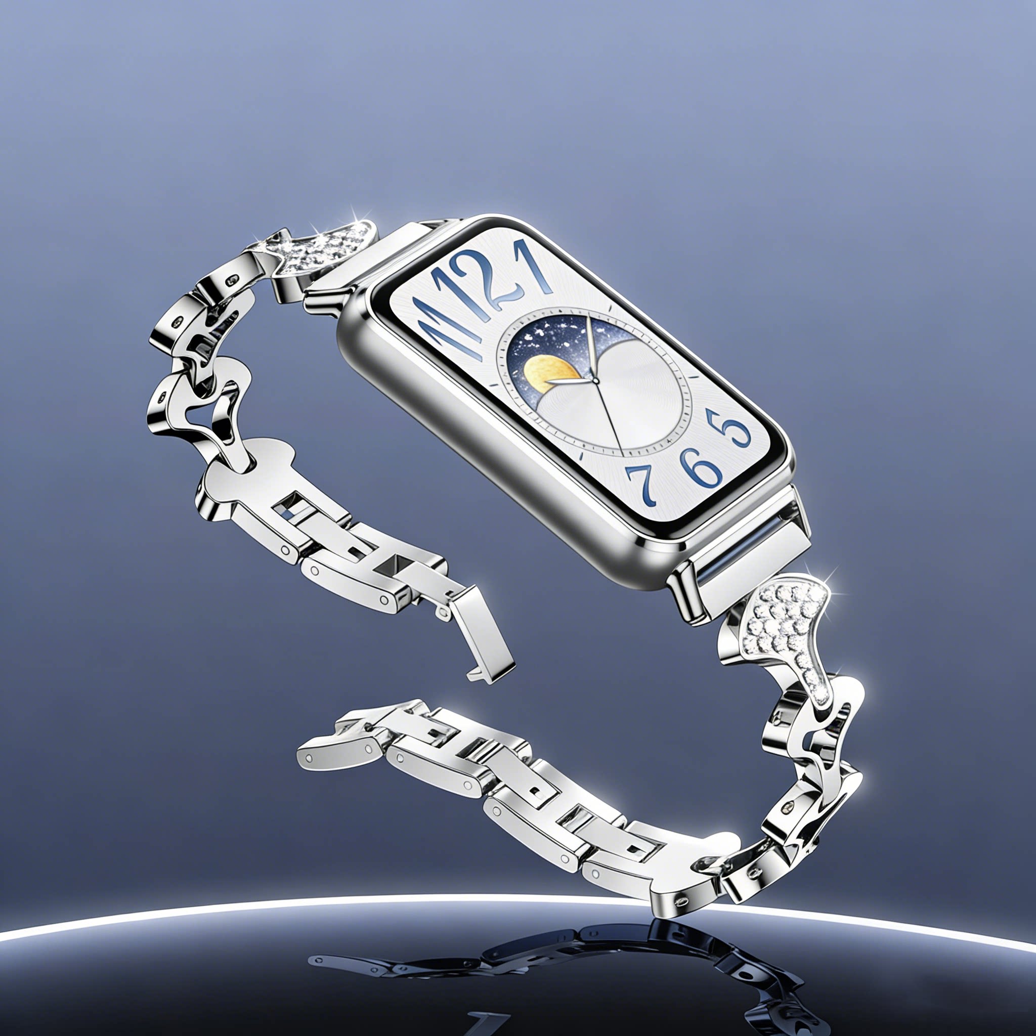 【官方新品】适用华为手环11表带新款band11Pro星形金属时尚精品女生手链腕带同款轻奢镶钻替换配件原配接口高清大图